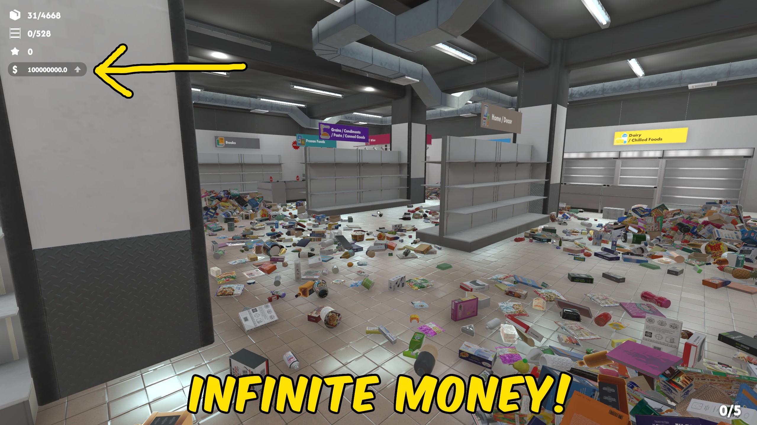 Supermarket Chaos — Give Money (screenshot 2)
